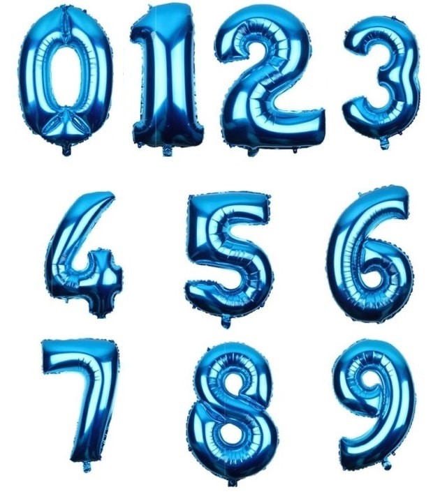 بادکنک فویلی هلیومی عمده اعداد(کارتن130تایی)